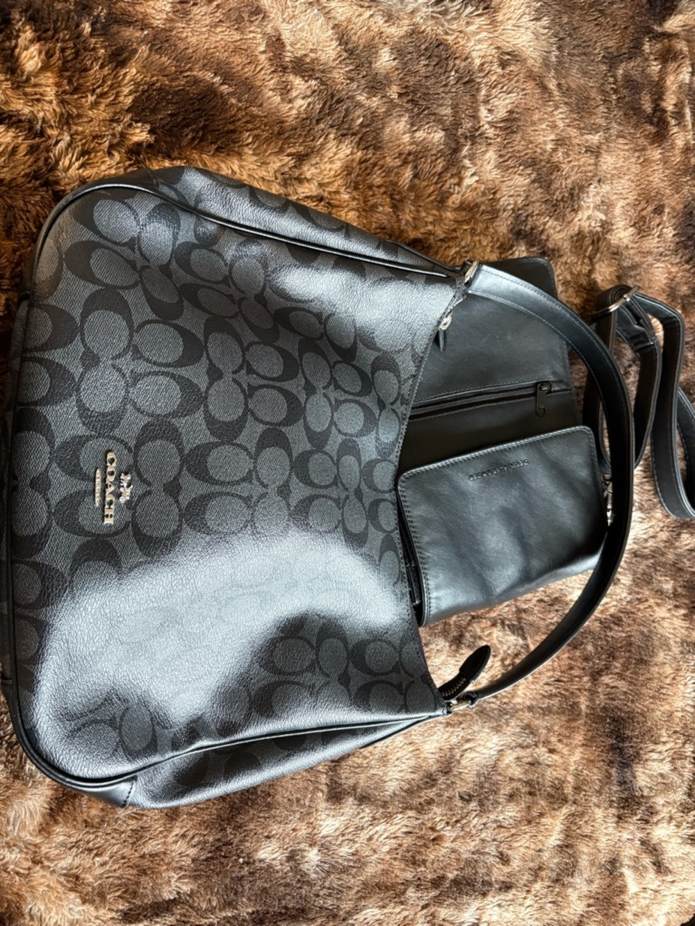 Coach Signature Shoulder Bag + Derek Alexander Crossbody Bundle